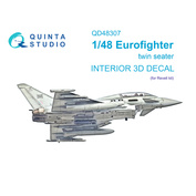 QD48307 Quinta Studio 1/48 3D Декаль интерьера кабины Eurofighter двухместный (Revell)