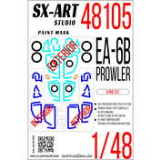 48105 SX-Art 1/48 Окрасочная маска EA-6B Prowler (Kinetic)