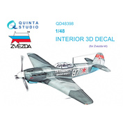 QD48398 Quinta Stuido 1/48 3D Декаль интерьера кабины Yakovlev-9Т (Звезда)
