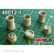 AMG48012-1 Amigo Models 1/48 MiGG-21PF/PFM/S/M/R Jet nozzle of the R11F2-300 engine