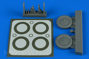 4797 Aires 1/48 Set of add-ons the I-16 wheels & paint masks