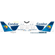 757300-3 PasDecals 1/144 Condor laser decal (blue) for the Zvezda model, Boeing 757-300, art. 7041