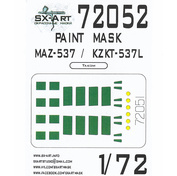 72052 SX-Art 1/72 Paint Mask MAZ-537 / KZKT-537L (Takom)