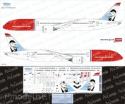 789-009 Ascensio 1/144 Scales the Decal on the plane Boeng 787-9 (Norwegian)