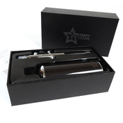 MW-9009A MANWAH Аэрограф + беспроводной портативный аккумуляторный воздушный компрессор (серебристый)