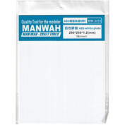 MW-3414 MANWAH Белая пластина из ABS-пластика 200*250*1,2 (мм) 1 лист