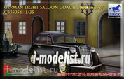 CB35054 Bronco 1/35 German light saloon coach model 1937