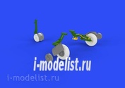 648268 Eduard 1/48 Дополнение для MiG-23BN wheels