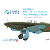 QC48002-S Quinta Studio 1/48 set of glazing Yak-1 (early series) (for models Modelsvit / SF), 1 PC