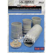 2032 Aires 1/32 Set of additions Sukhhoy-27 Flanker B exhaust nozzles