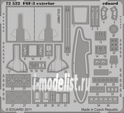 72522 1/72 Eduard photo etched parts for F6F-3 exterior