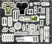 AZA4011 Azmodel 1/48 photo Etching for J-29E/F Tunnan Photo etched parts