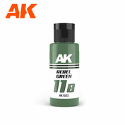 AK1522 AK Interactive Краска Dual Exo 11B - Мятежный зеленый, 60 мл