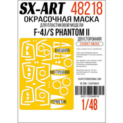 48218 SX-Art 1/48 Окрасочная маска F-4J/S Phantom II (Zoukei-Mura) двусторонняя