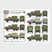 ASK35042  All Scale Kits (ASK) 1/35 НАБОР ДЕКАЛЕЙ ДЛЯ ЗВЕЗДА-В НА БАЗЕ УРАЛ-4320-31(-41) 