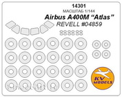 14301 KV Models 1/144 Окрасочные маски для Airbus A400M 