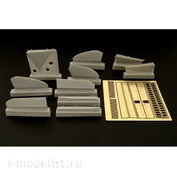 BRL48026 Brengun 1/48 Add-on Kit for F2A Buffalo controls and flaps