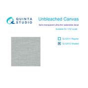 QL32012 Quinta Studio 1/32 Unbleached canvas, contrast