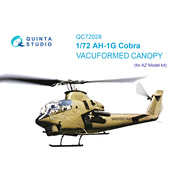 QC72028 Quinta Studio 1/72 Набор остекления для модели AH-1G Cobra (AZ Model)