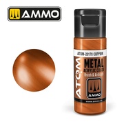 ATOM20170 Ammo Mig Акриловая краска ATOM COLOR METALLIC Медь / Copper