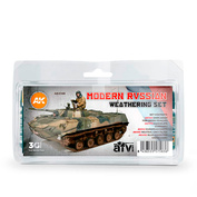 AK4160 AK Interactive Набор для везеринга современных средств современной Российской армии / MODERN RUSSIAN WEATHERING SET