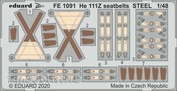 FE1091 Eduard 1/48 Фототравление для He 111Z стальные ремни