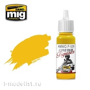 AMMOF529 Ammo Mig Акриловая краска PURE YELLOW / ЧИСТЫЙ ЖЕЛТЫЙ