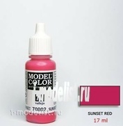 70802 Vallejo acrylic Paint `Model Color` rose Red / Red Sunset
