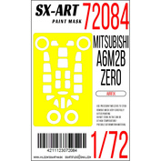 72084 SX-Art 1/72 Окрасочная маска Mitsubishi A6M2b Zero (Airfix)