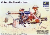 3597 MasterBox 1/35 Пулемет Vickers с командой, Северная Африка, Вторая Мировая война