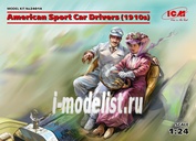 24014 ICM 1/24 Фигуры, Американские автоспортсмены (1910-е г.) American Sport Car Drivers (1910s) (1 male, 1 female figures) (100% new molds)
