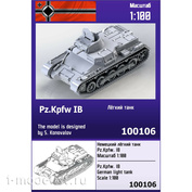 100106 Zebrano 1/100 Немецкий лёгкий танк Pz.Kpfw. IB