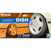 06117 Aoshima 1/24  Комплект колёс Stich Zauber Dish 17inch