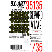 35135 SX-Art 1/35 Окрасочная маска Gepard Spaag A1/A2 (Takom)