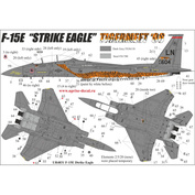 UR4831 Sunrise 1/48 Decal for F-15E Strike Eagle Tigermeet'98, since then. inscriptions