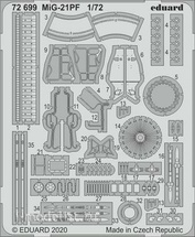 72699 Eduard 1/72 photo etched parts for the MiG-21PF