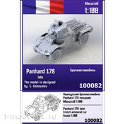 100082 Zebrano 1/100 Французский бронеавтомобиль Panhard 178, поздний