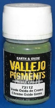 73112 Vallejo Pigment hood. Chromium oxide green/CHROME OXIDE GREEN