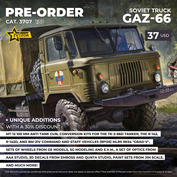 3707 Zvezda 1/35 PRE-ORDER Soviet GAZ-66 truck