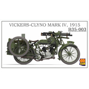 B35-003 Copper State Models 1/35 Пулемётный мотоцикл Vickers-Clyno Mark IV (1915 г.)