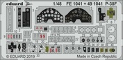 FE1041 Eduard 1/48 photo-etched parts Set for P-38F