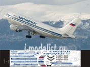 310-003 Ascensio 1/144 Scales the Decal on the plane Arbus A310-300 (Aeroflot Clasic 90s) 