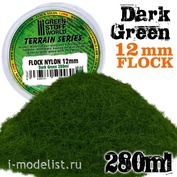 9947 Green Stuff World Тёмно-зелёная трава, 12 мм - 280 мл. / Static Grass Flock 12mm - Light Green - 280 ml