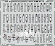 17529, Eduard photo etched parts for 1/350 Figures Kriegsmarine trop WWI.  1/350