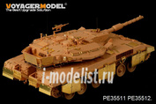 PE35512 Voyager Model photo etched parts for 1/35 IDF Merkava Mk.3D MBT side skirts 