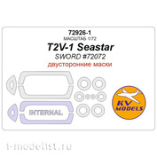 72926-1 KV Models 1/72 Маски для T2V-1 Seastar двусторонние маски + маски на диски и колеса