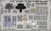 Eduard SS363 1/72 Color photo etched parts for F-100C interior S. A.