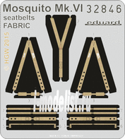 32846 Eduard 1/32 фототравление для Mosquito Mk.VI seatbelts FABRIC