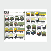 ASK43008 All Scale Kits (ASK) 1/43 Комплект декалей для К-5350 Мустанг