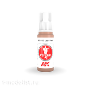 AK11402 AK Interactive Краска акриловая LIGHT FLESH – FIGURES (светлый телесный) 17 мл